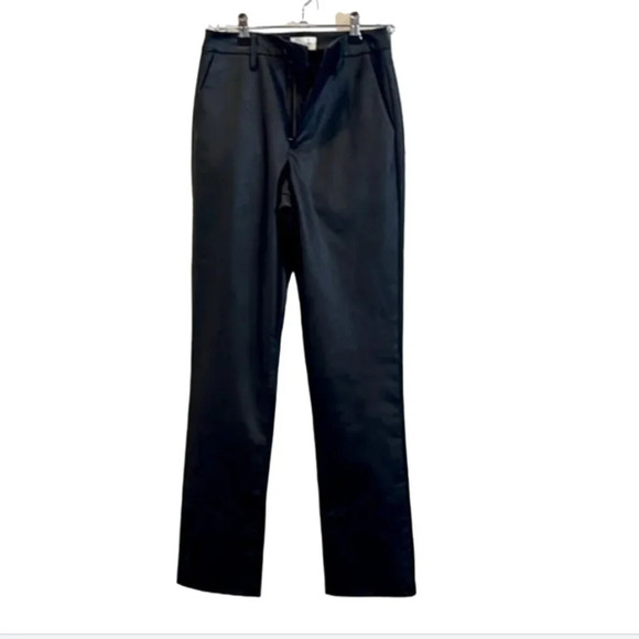FAVORITE DAUGHTER THE CARLA VEGAN LEATHER TROUSER size XXS - Picture 5 of 9